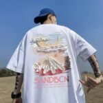 Summer New Short-Sleeved Loose T-Shirt Men's Trbottomy Brand Casual Half-Sleeved Trbottomyy T-Shirt Bottoming Shirt Five-Quarter Sleeve Top - Image 17