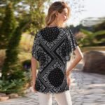 Summer cross-border European and American women's T-shirt Amazon V-neck short sleeved fashion thin mesh women's top shirt for women - Image 4