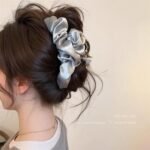 Cloud Satin Large Hair Clip for Thick Hair, Women's Back-Of-Head Shark Clip, High-End 2025 New Hair Accessory - Image 4