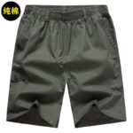 Men's shorts, home shorts, loose five quarter pants, summer casual pants, big waistband, dad, pure cotton zipper trend - Image 5