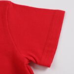 2025 New Children's Summer Cotton Solid Color Short-sleeved T-shirt for Boys and Girls Solid Color Class Clothes Polo Shirt T-shirt - Image 3