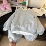 Children's hoodie set 2025 autumn new style children's Korean version leisure big children's spring sports children's clothing wholesale - Image 2