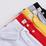 2025 New Children's Summer Cotton Solid Color Short-sleeved T-shirt for Boys and Girls Solid Color Class Clothes Polo Shirt T-shirt - Image 4