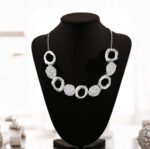 Europe and the United States cross-border factory direct personality exaggerated necklace concentric ring fashion alloy accessories foreign trade jewelry wholesale - Image 6