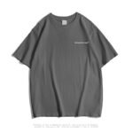 Heavy short-sleeved T-shirt men's top clothes summer new American cotton fashion brand bottoming white loose half-sleeved T-shirt - Image 8