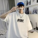 Summer New Short-Sleeved Loose T-Shirt Men's Trbottomy Brand Casual Half-Sleeved Trbottomyy T-Shirt Bottoming Shirt Five-Quarter Sleeve Top - Image 4