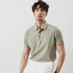 Solona Short sleeved Polo Shirt for Men's High end Men's Wear Long staple Cotton Collar Half Sleeve T-shirt 2025 Summer Solid Color - Image 3