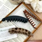 Korean Style Vintage Banana Clip Hair Clip Women's 2024 New High-end Back of Head Hair Fixed Horizontal Clip Banana Clip Hair Clip - Image 3
