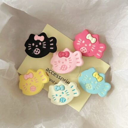 Cute Kitty Fish Hairpin Japanese Style Sweet and Soft Cute All-match Girly Style Side Duckbill Clip Hairpin Hair Accessories Hair Accessories