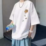 Summer New Short-Sleeved Loose T-Shirt Men's Trbottomy Brand Casual Half-Sleeved Trbottomyy T-Shirt Bottoming Shirt Five-Quarter Sleeve Top - Image 2