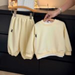 Children's hoodie set 2025 autumn new style children's Korean version leisure big children's spring sports children's clothing wholesale - Image 3