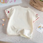 Girls' Short-sleeved T-shirt Children's Summer 2025 New Style Beautiful Super Good-looking Women's Top Cartoon Base Shirt - Image 2