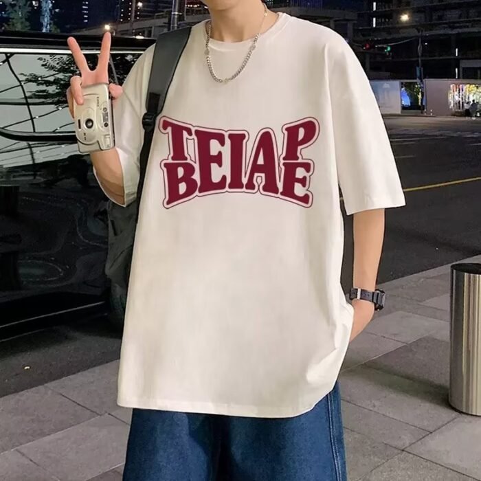 Summer New Short-Sleeved Loose T-Shirt Men's Trbottomy Brand Casual Half-Sleeved Trbottomyy T-Shirt Bottoming Shirt Five-Quarter Sleeve Top - Image 22