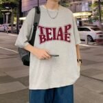 Summer New Short-Sleeved Loose T-Shirt Men's Trbottomy Brand Casual Half-Sleeved Trbottomyy T-Shirt Bottoming Shirt Five-Quarter Sleeve Top - Image 24