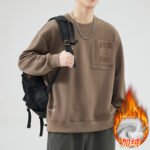 Men's hoodie Spring and Autumn fashion brand versatile round neck men's clothing for teenagers Spring 2025 new trend Spring and Autumn - Image 3