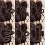 Maillard brown Scrub Grab Clip Women's High-end Sense Disc Hair Clip Back Head Large Hair Volume Shark Clip Headwear