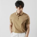 Solona Short sleeved Polo Shirt for Men's High end Men's Wear Long staple Cotton Collar Half Sleeve T-shirt 2025 Summer Solid Color - Image 2