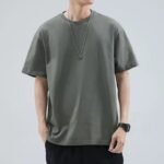 Summer New Short-Sleeved Loose T-Shirt Men's Trbottomy Brand Casual Half-Sleeved Trbottomyy T-Shirt Bottoming Shirt Five-Quarter Sleeve Top - Image 30