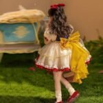 Summer Lolita Snow White Dress for Girls, Elegant Children's Summer Dress, Girls' Yarn Dress, Birthday Dress - Image 2