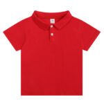 2025 New Children's Summer Cotton Solid Color Short-sleeved T-shirt for Boys and Girls Solid Color Class Clothes Polo Shirt T-shirt - Image 6