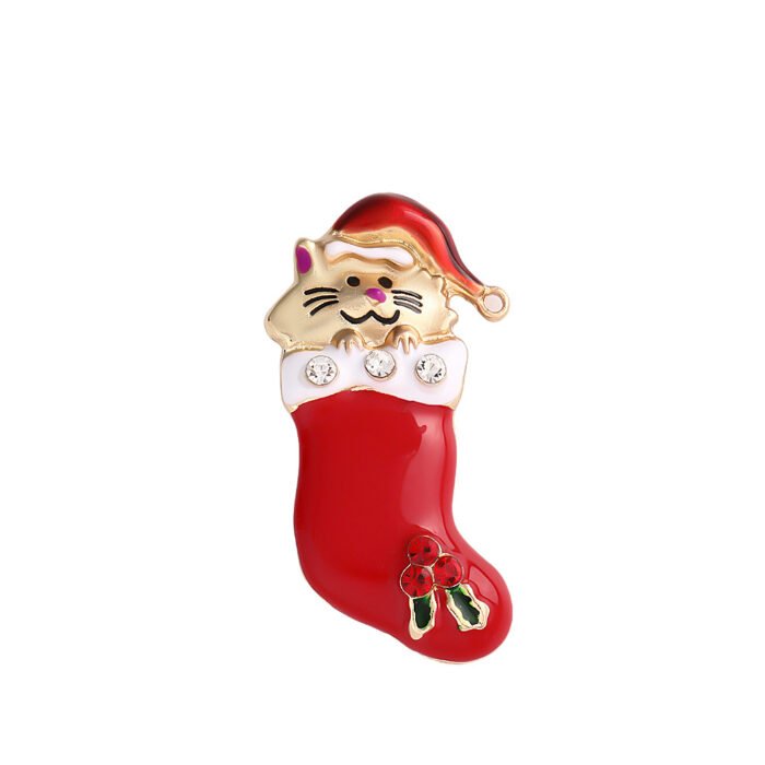 Ins Christmas Cute Brooch Pendant Clothing Pin Fashion Accessories Design Sense Jewelry Niche Simple Decoration - Image 5