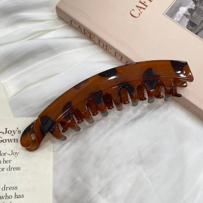 Korean Style Vintage Banana Clip Hair Clip Women's 2024 New High-end Back of Head Hair Fixed Horizontal Clip Banana Clip Hair Clip - Image 8