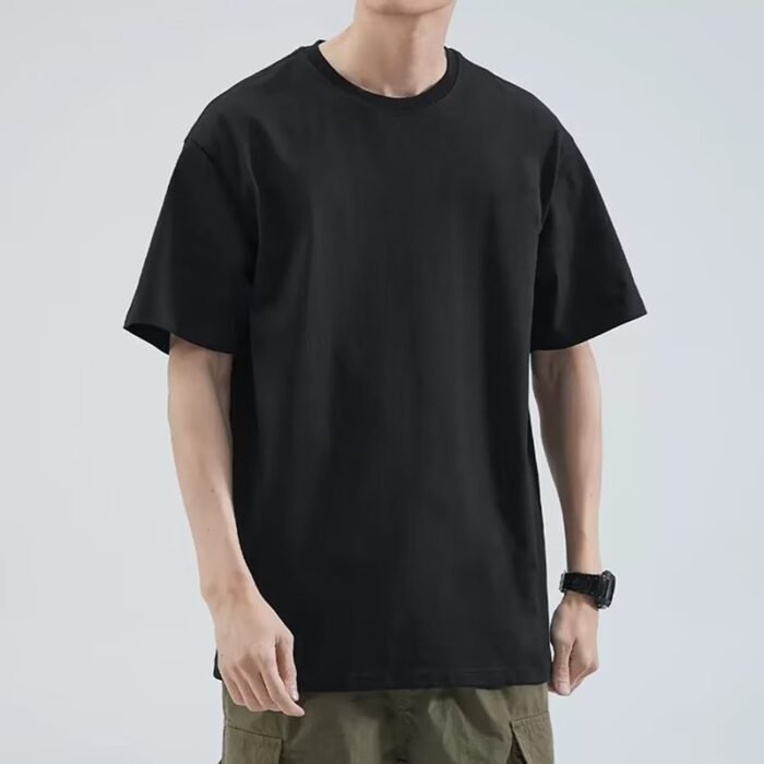 Summer New Short-Sleeved Loose T-Shirt Men's Trbottomy Brand Casual Half-Sleeved Trbottomyy T-Shirt Bottoming Shirt Five-Quarter Sleeve Top - Image 29