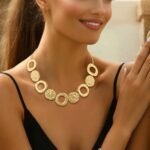 Europe and the United States cross-border factory direct personality exaggerated necklace concentric ring fashion alloy accessories foreign trade jewelry wholesale