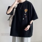 Summer New Short-Sleeved Loose T-Shirt Men's Trbottomy Brand Casual Half-Sleeved Trbottomyy T-Shirt Bottoming Shirt Five-Quarter Sleeve Top - Image 14