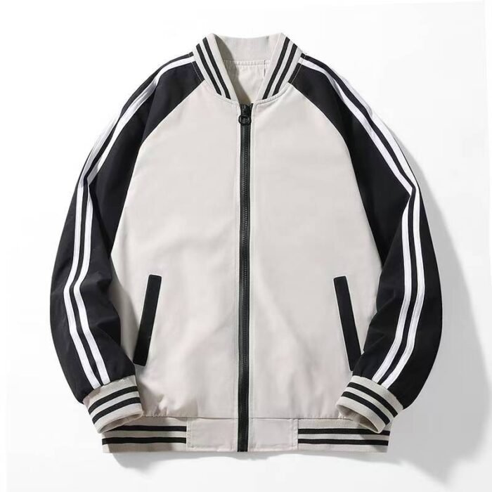 American functional workwear jacket， men's high-end sense cool and stylish spring and autumn baseball jacket couple's style - Image 3