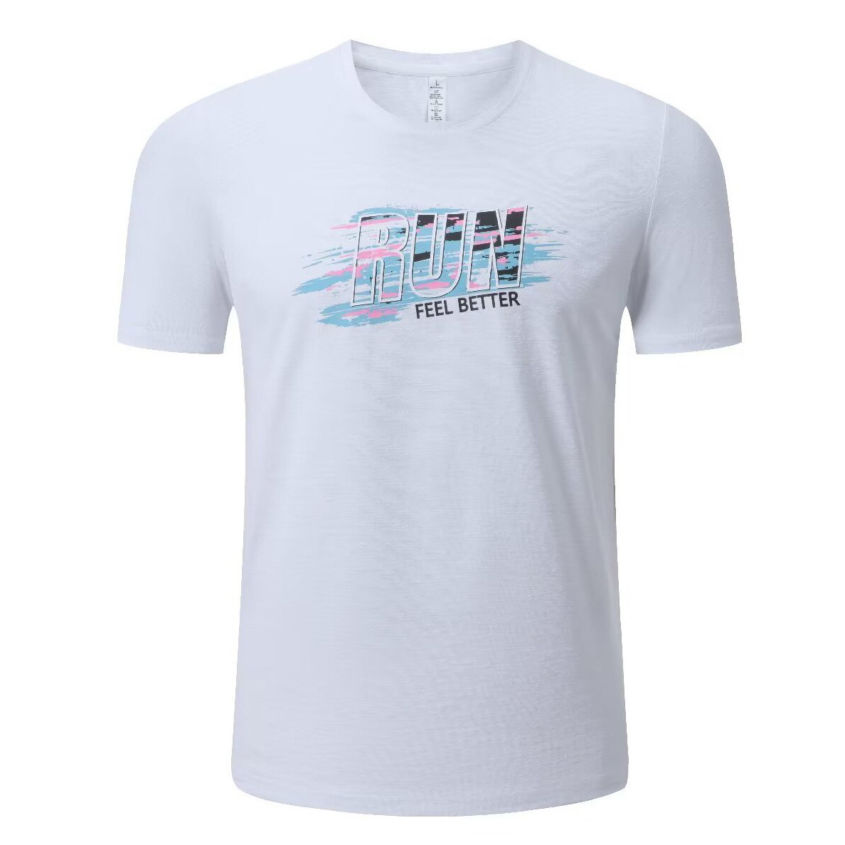 0e23f61f Men‘s 2026SS Printed T-shirt “Run” – Innovative Design - Image 1