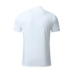 Men‘s 2026SS Short Sleeve White Polo Shirt – Innovative Design - Image 2