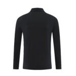 Men‘s 2026SS Long Sleeve Black Polo Shirt – Innovative Design - Image 2