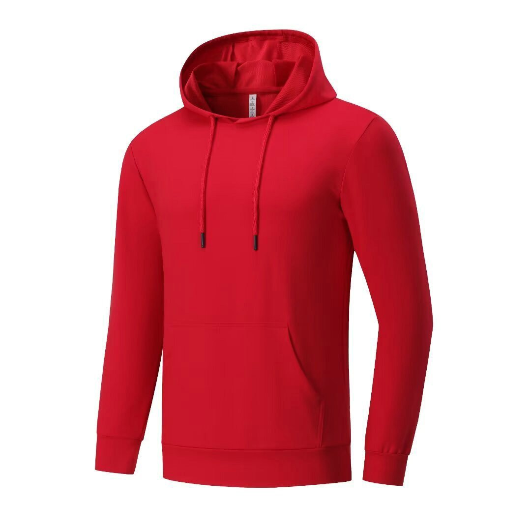 ef9f5bbb 2026SS Red Hooded Hiking Jacket for Men Spring Outdoor - Image 1